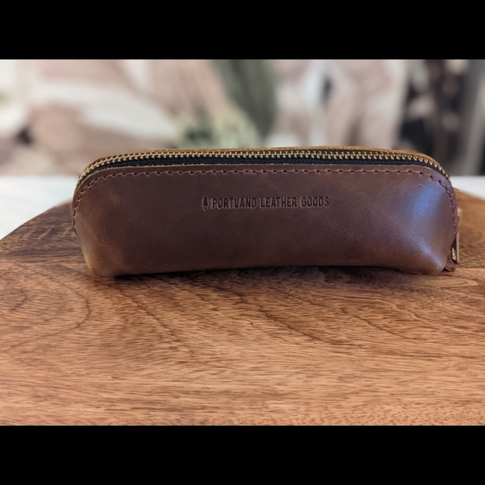NWOT Portland Leather Goods Pencil Case